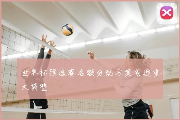 世界杯预选赛名额分配方案或迎重大调整